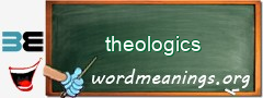 WordMeaning blackboard for theologics